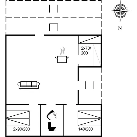 بيت للعطل Winter - 31km From The Sea By Interhome *